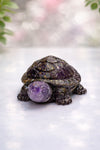 Amethyst Turtle Decorative Showpiece